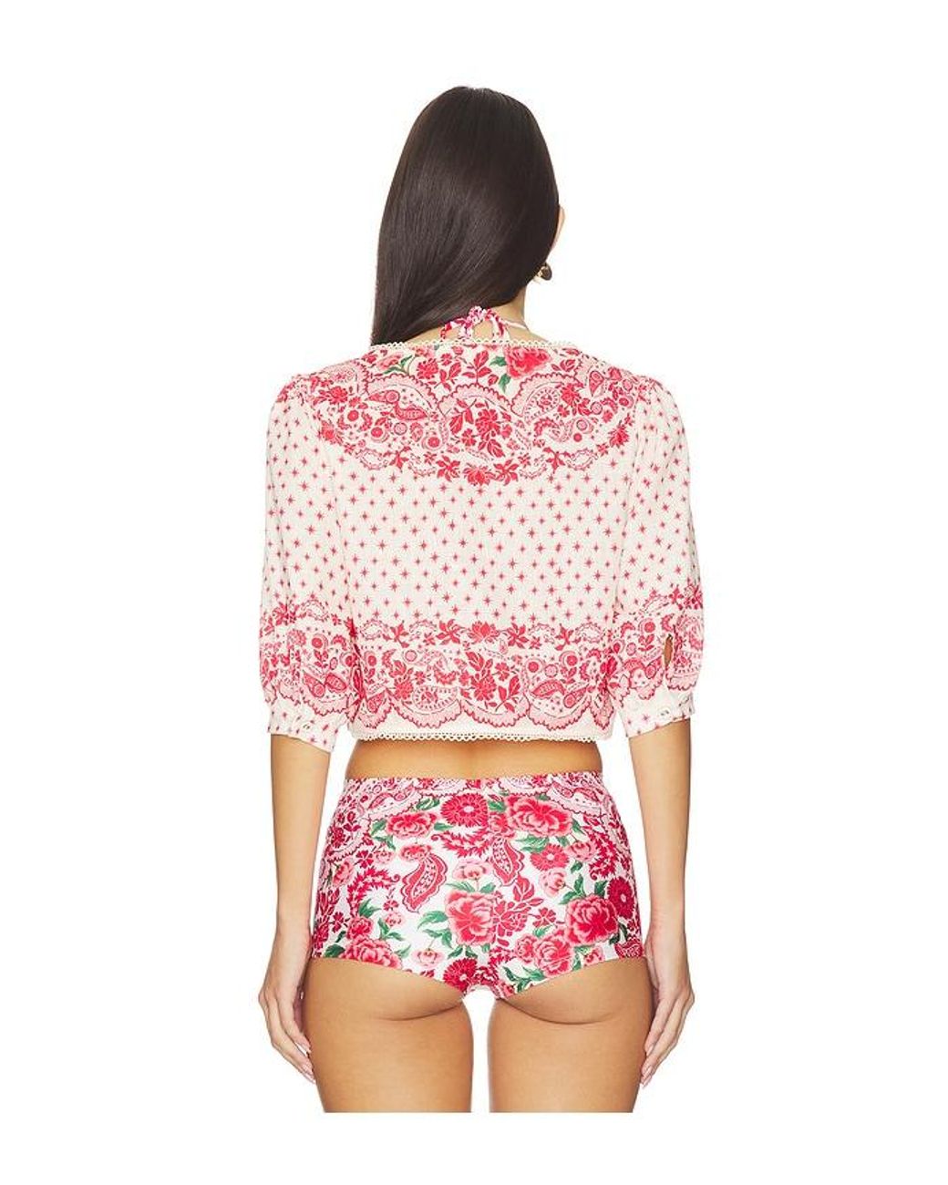 Agua Bendita Pink X Revolve Salem Top
