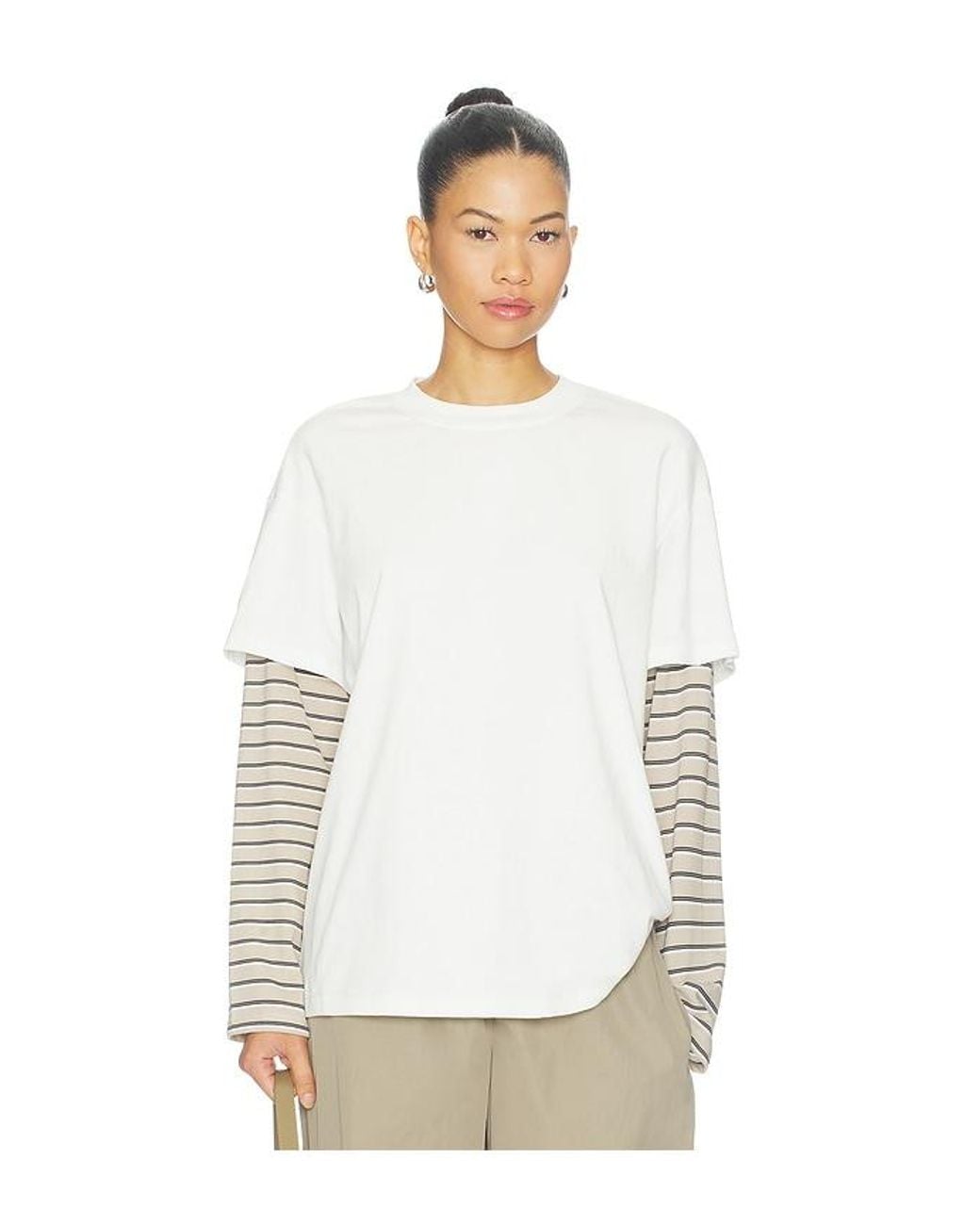 superdown White Azariah Long Sleeve Top