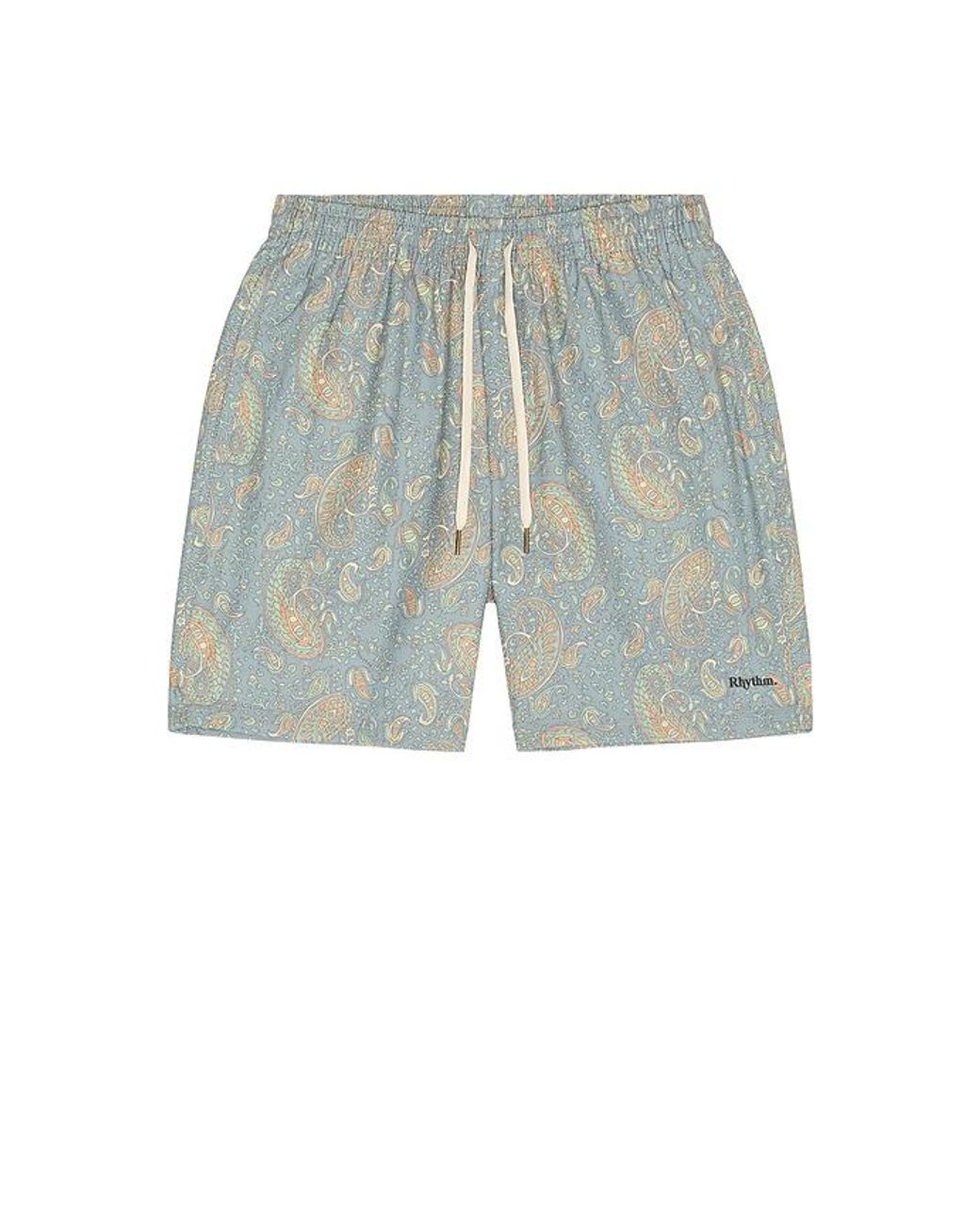 Rhythm Blue Tally Paisley Swim Short for men