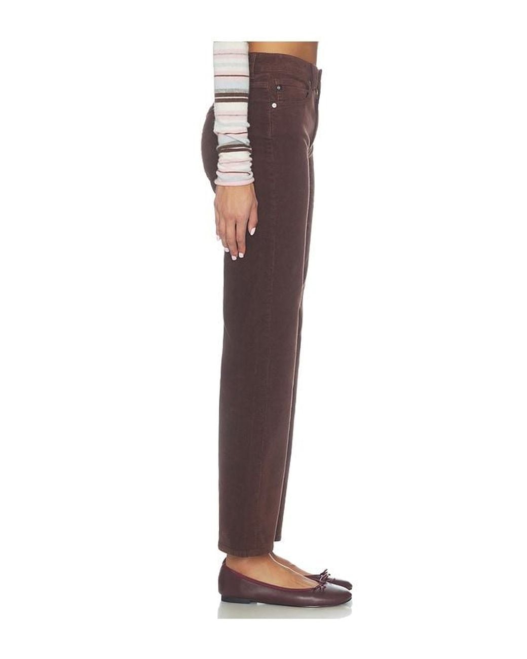 AG Jeans Brown Brinley Straight Leg Jeans