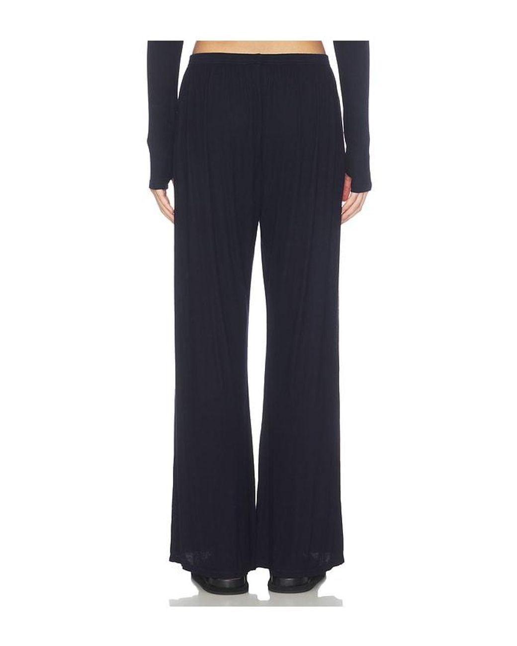 Michael Lauren Blue Laguna Wide Leg Pant With Snaps