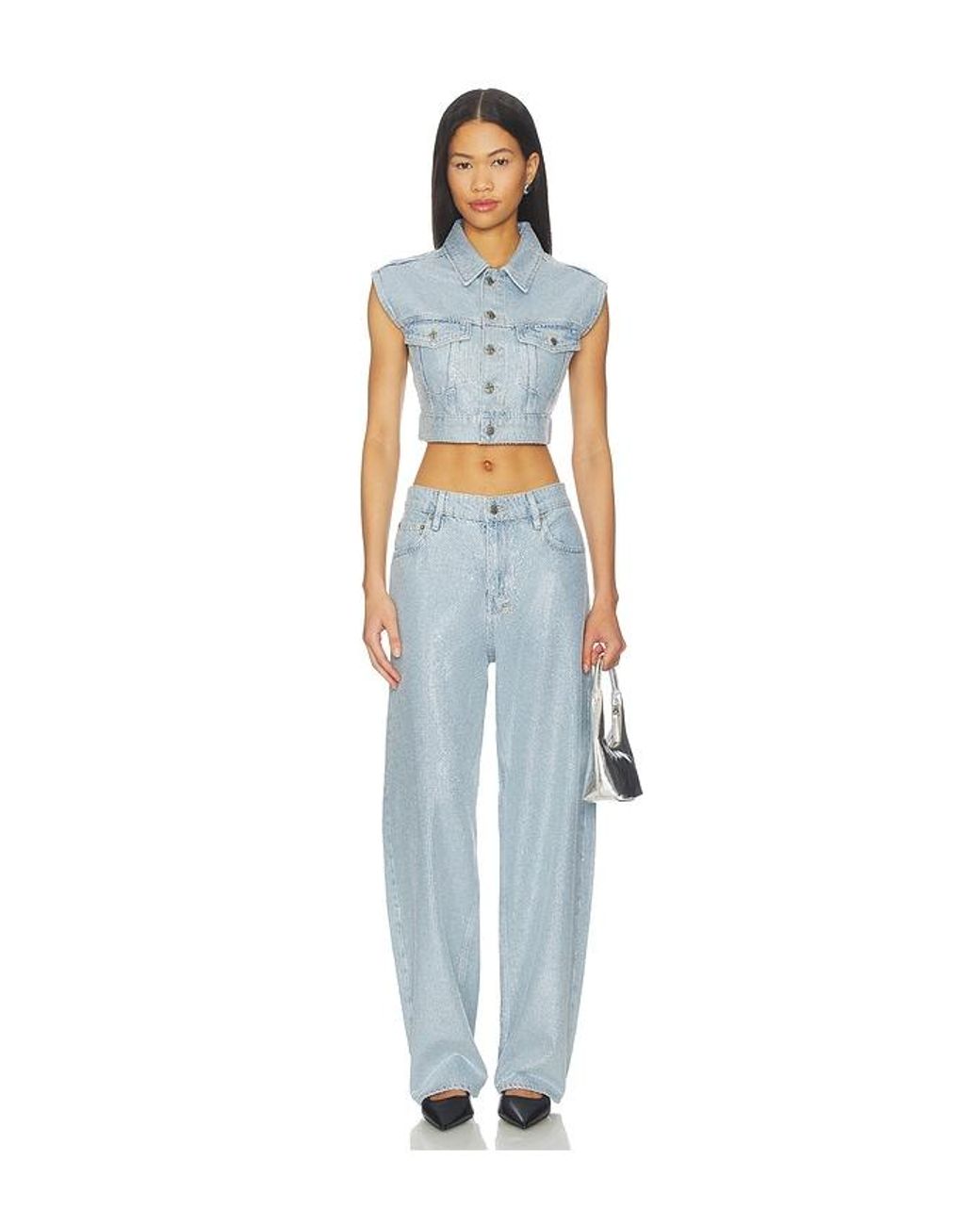 Ksubi Blue Empire Wide Leg
