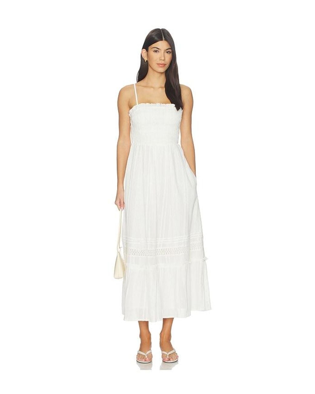 Cleobella White Magnolia Ankle Dress