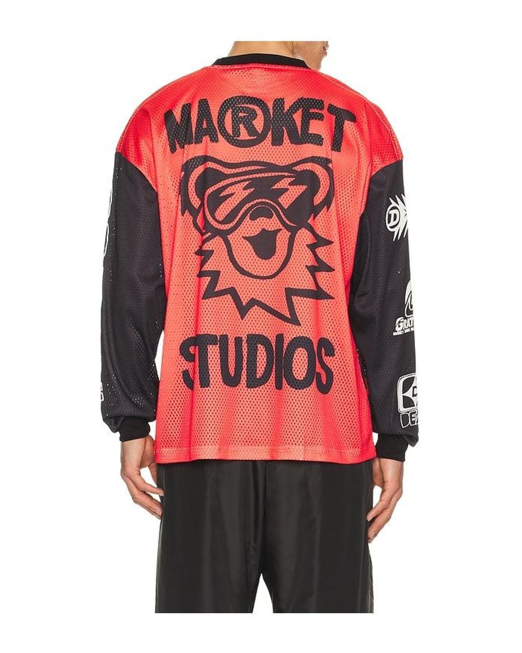 Market Red X Grateful Dead Moto Jersey for men