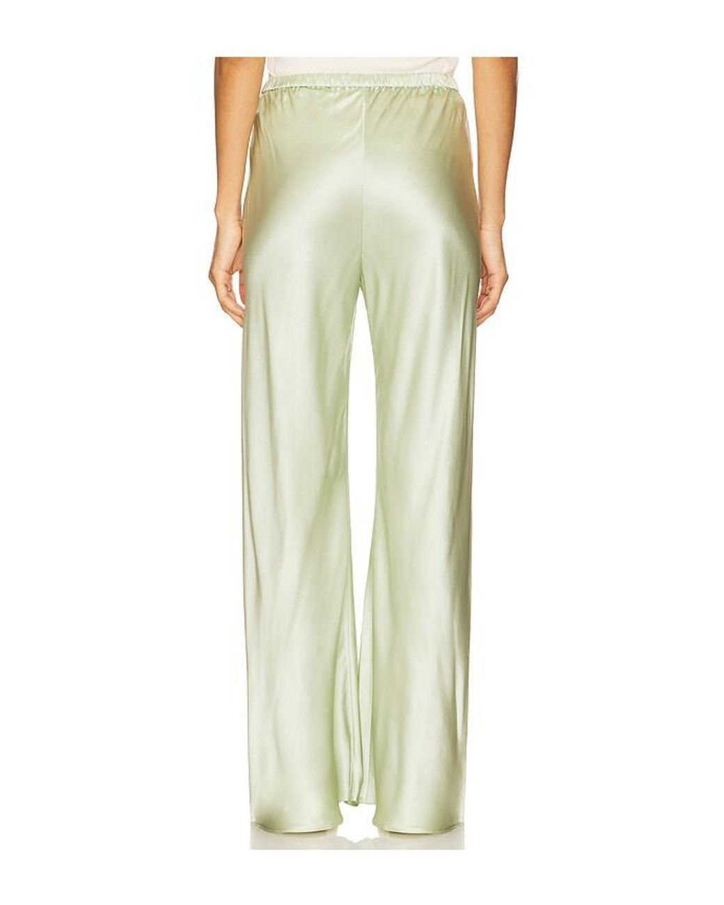 Comme Si White Bias Cut Pant