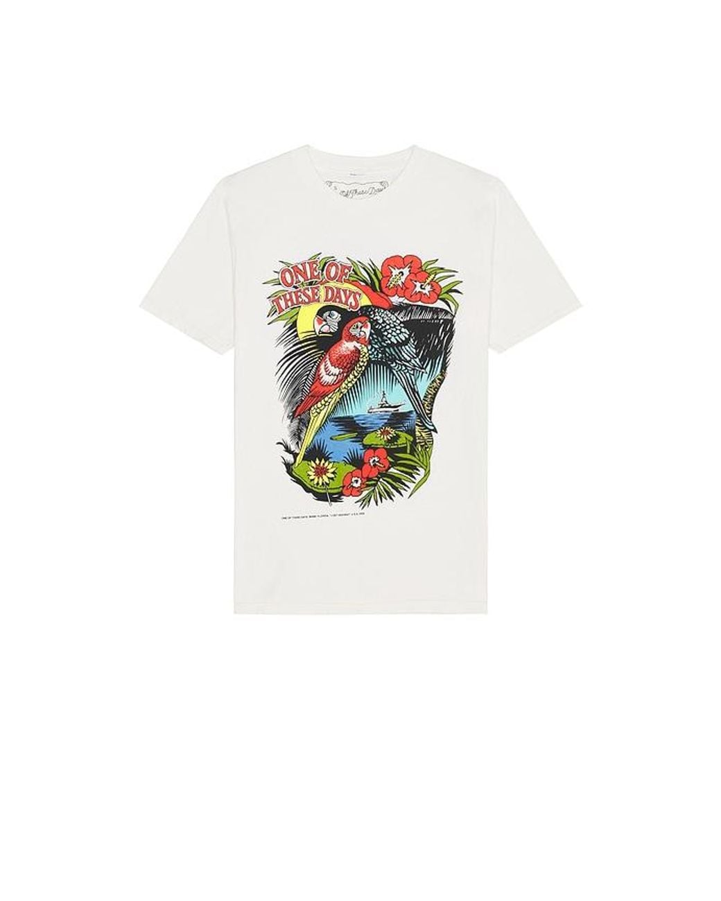 One Of These Days White X Revolve X Fwrd Miami Design 01 Tee for men