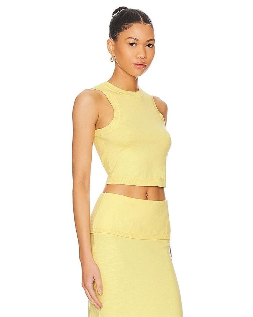 Lovers + Friends Yellow Lumielle Tank