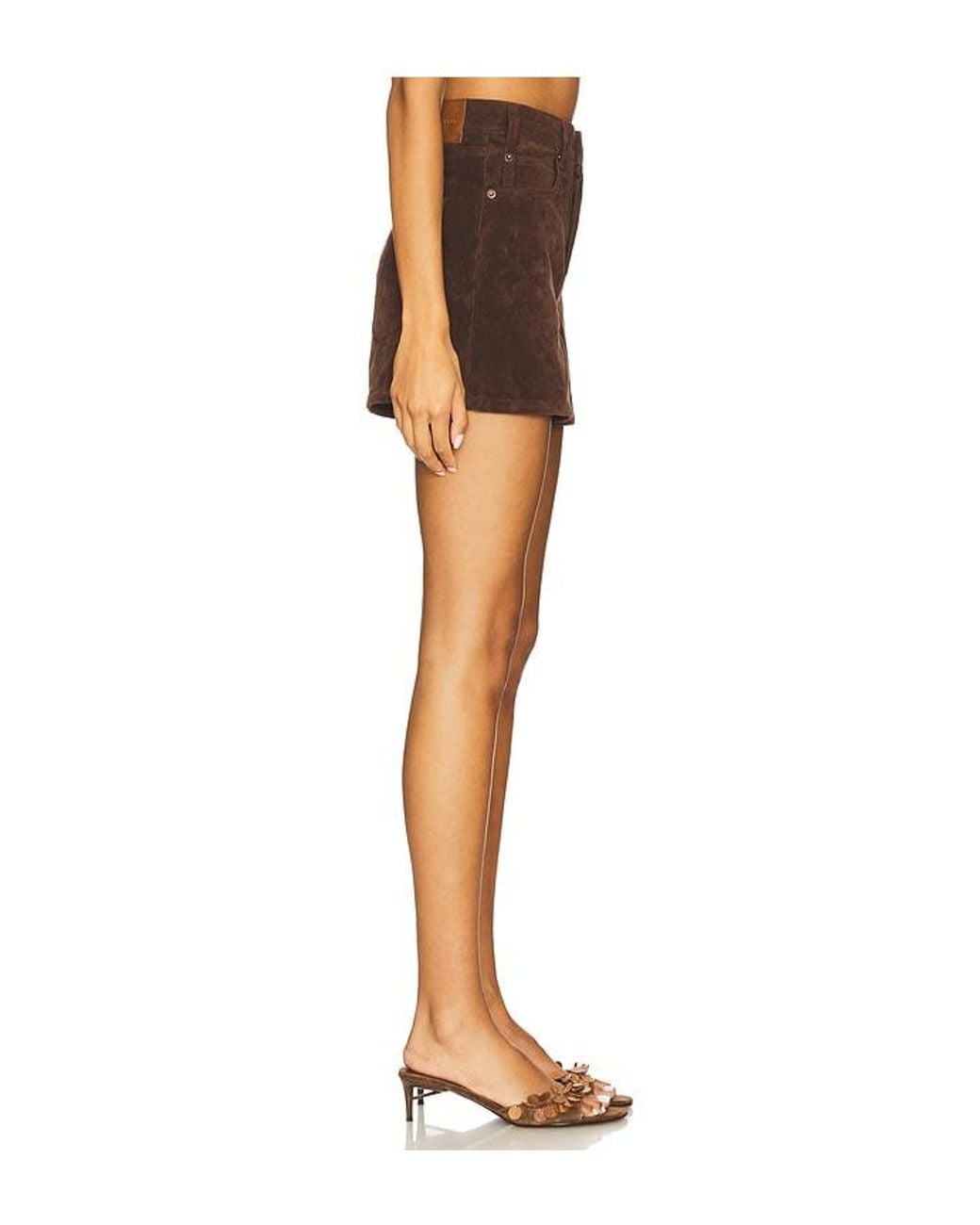 Free People Black X We The Free Tippi Faux Suede Short
