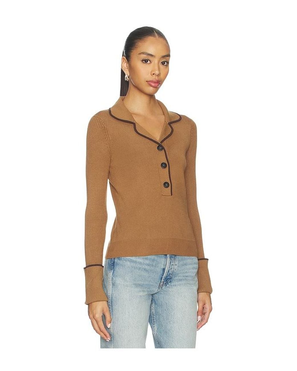 Monse Blue Knitted Pajama Top