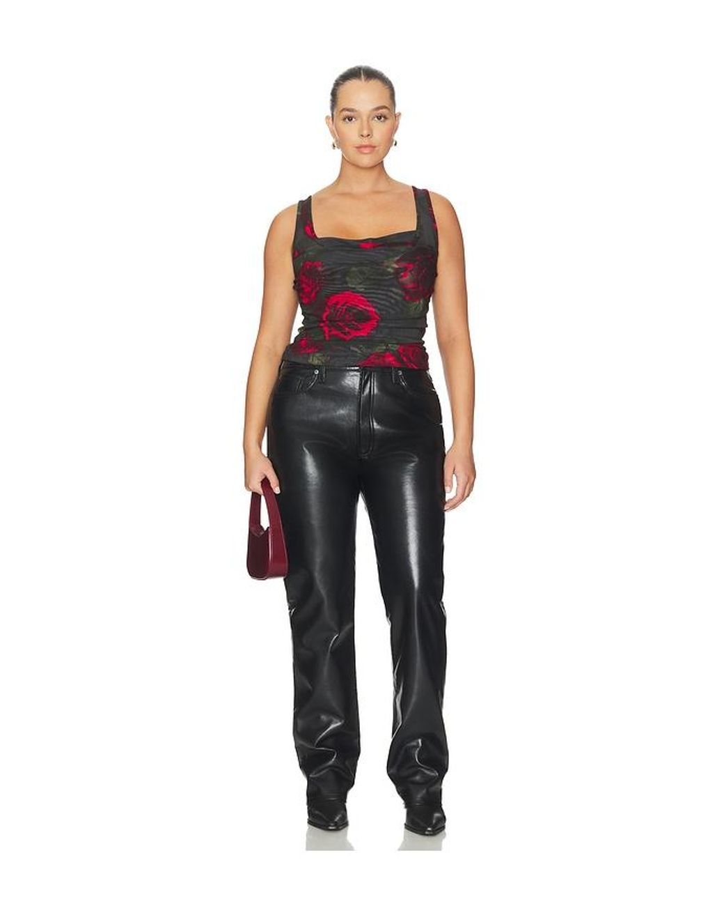 GOOD AMERICAN Black Mesh Bustier