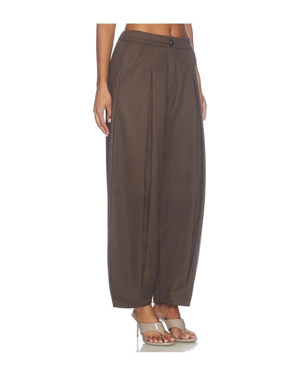 Source Unknown Brown Mika Tuck Trousers