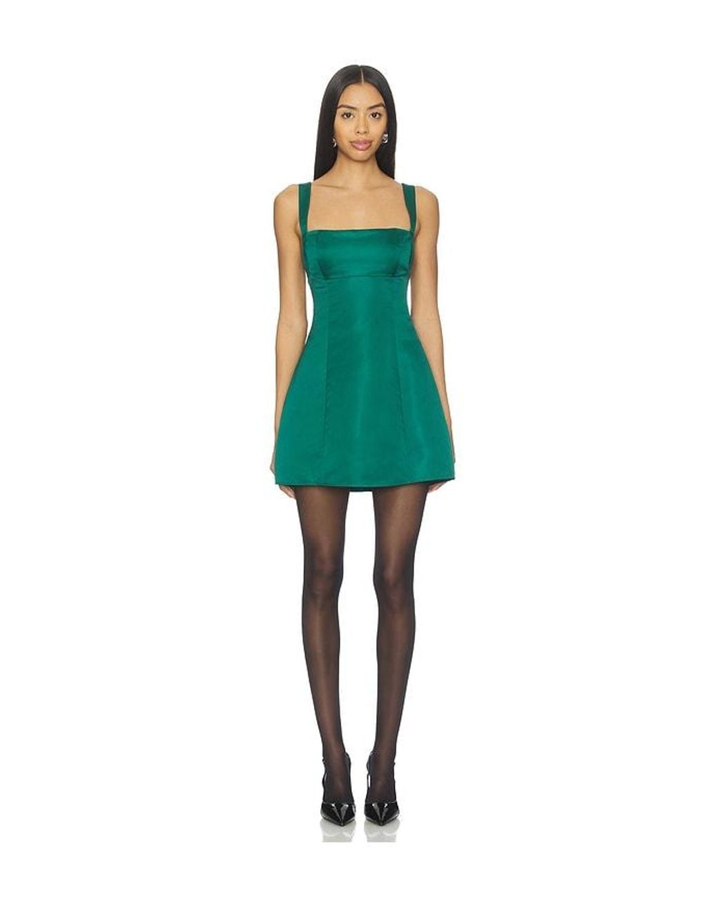 MORE TO COME Green Malia Mini Dress