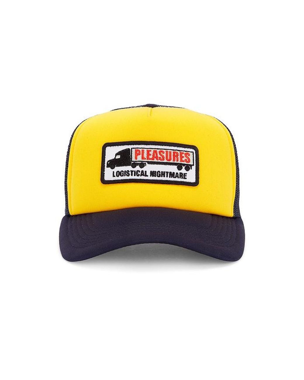 Pleasures Nightmare Trucker Cap in Yellow for Men | Lyst