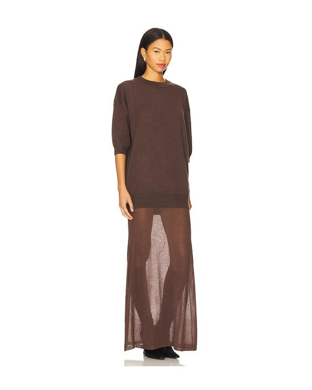 SER.O.YA Brown Arwen Maxi Dress