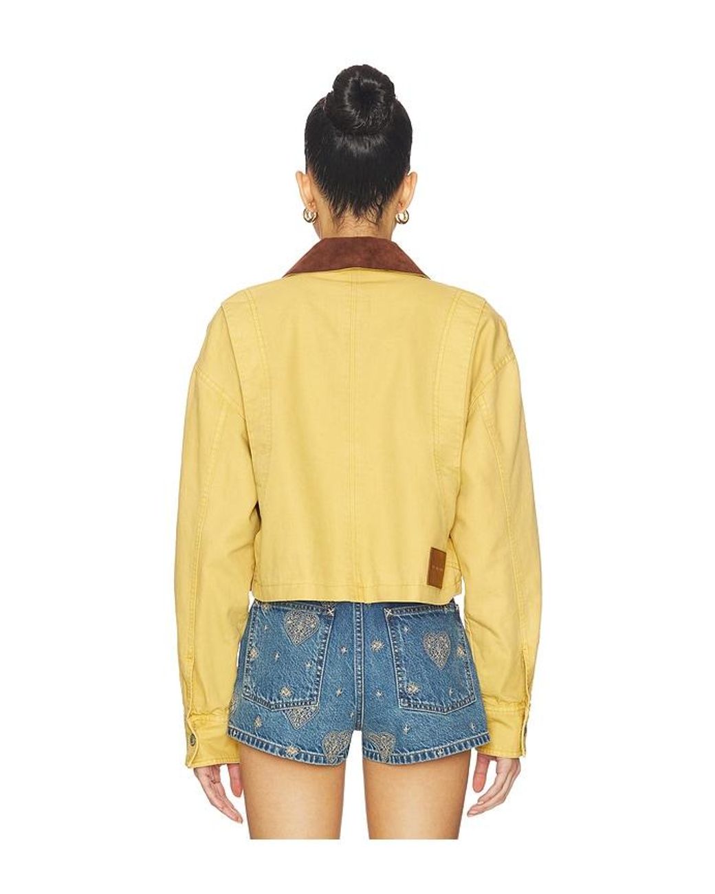Free People Blue X We The Free Martha Workwear Jacket