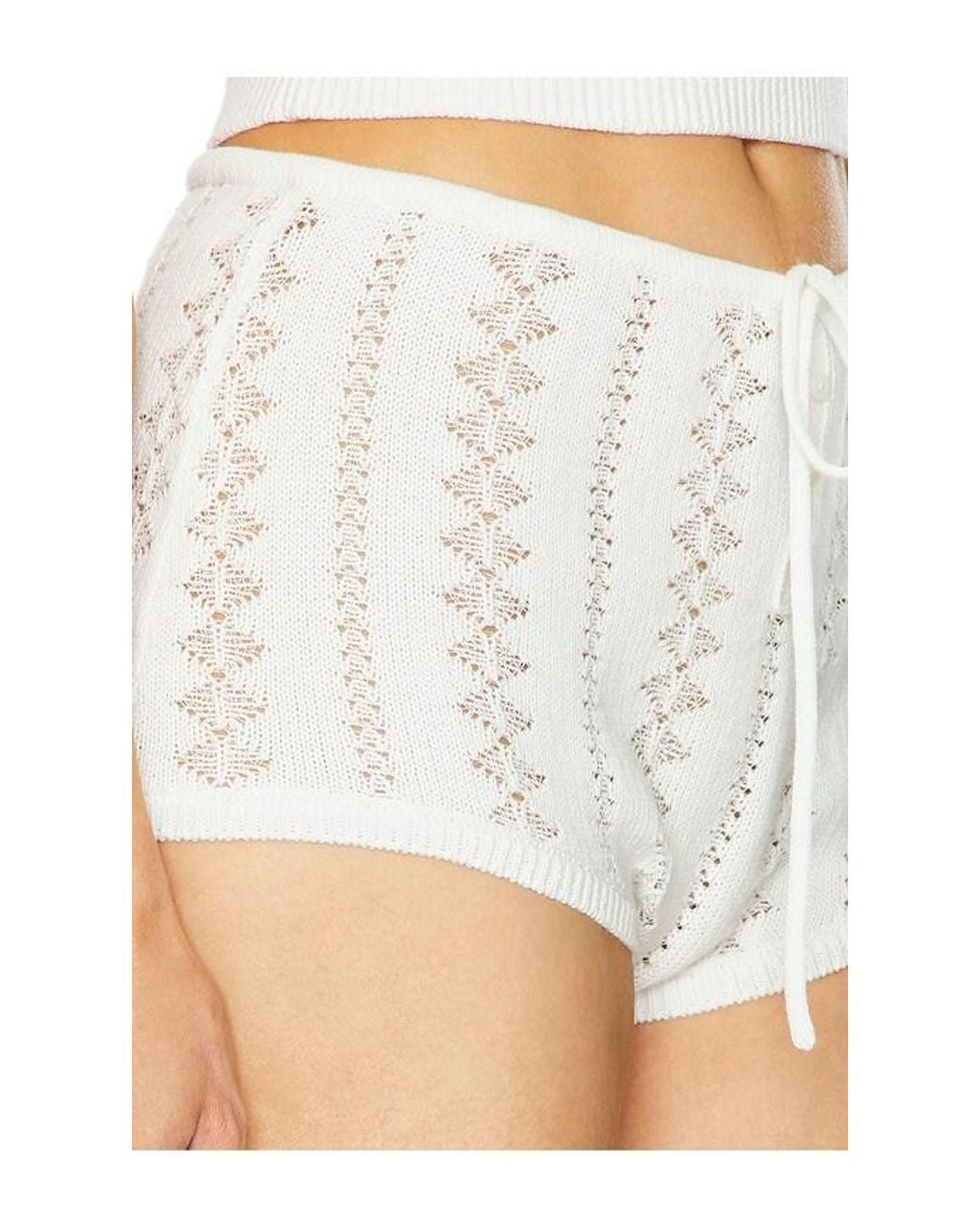 Helsa White Adam Shorts