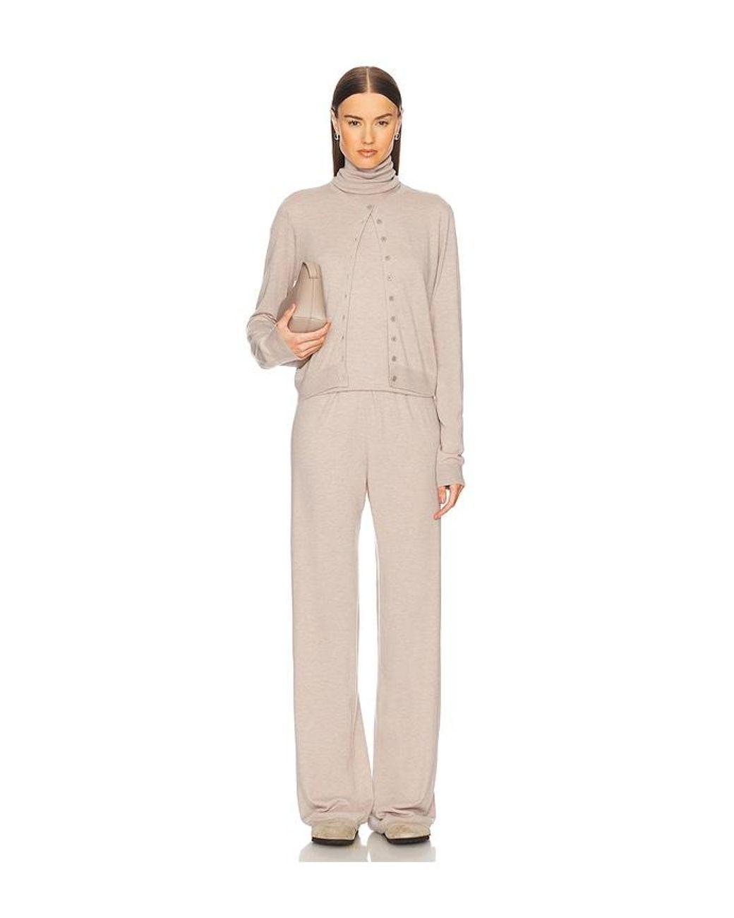 Helsa Natural Faye Knit Top