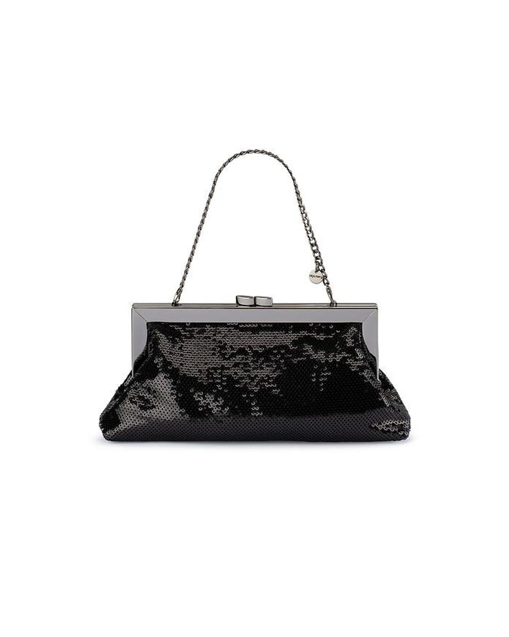 Olga Berg Black Zephyr Clutch