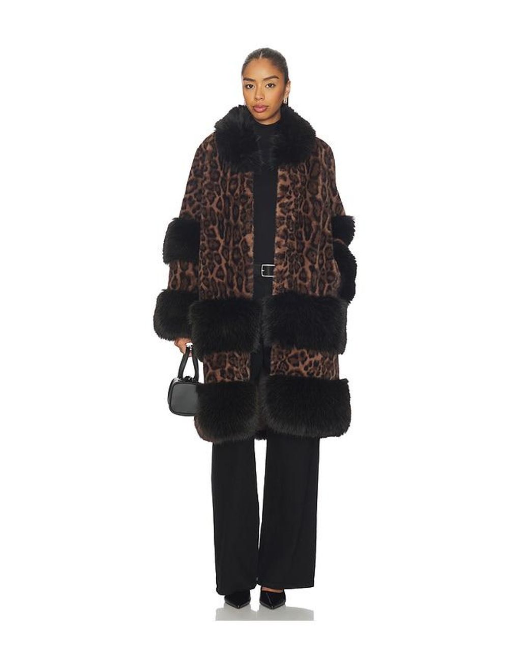 Adrienne Landau Black Suzie Coat