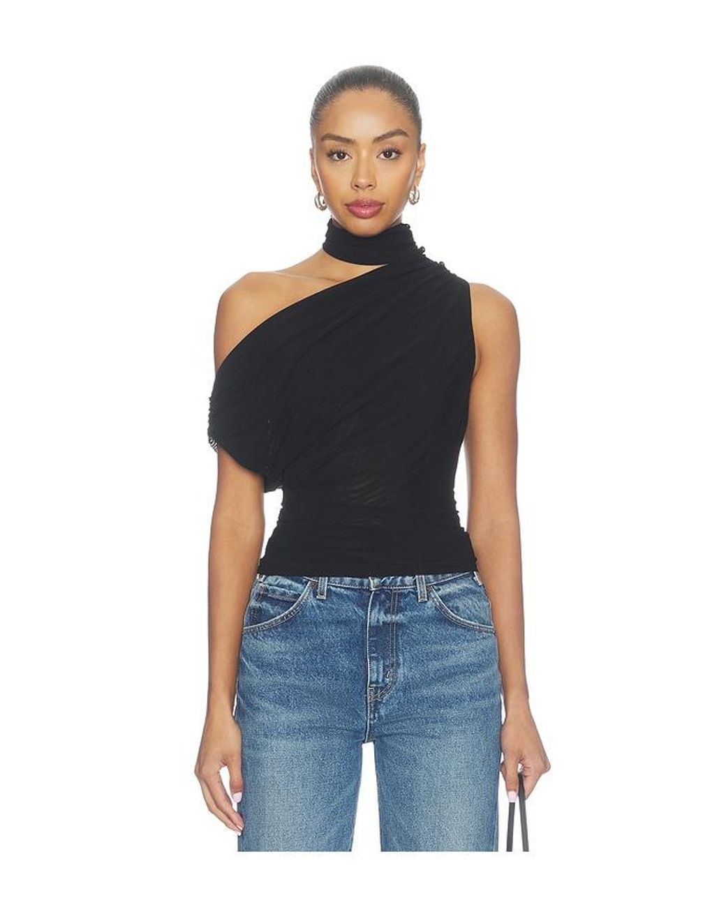 MAJORELLE Black Isolde Top