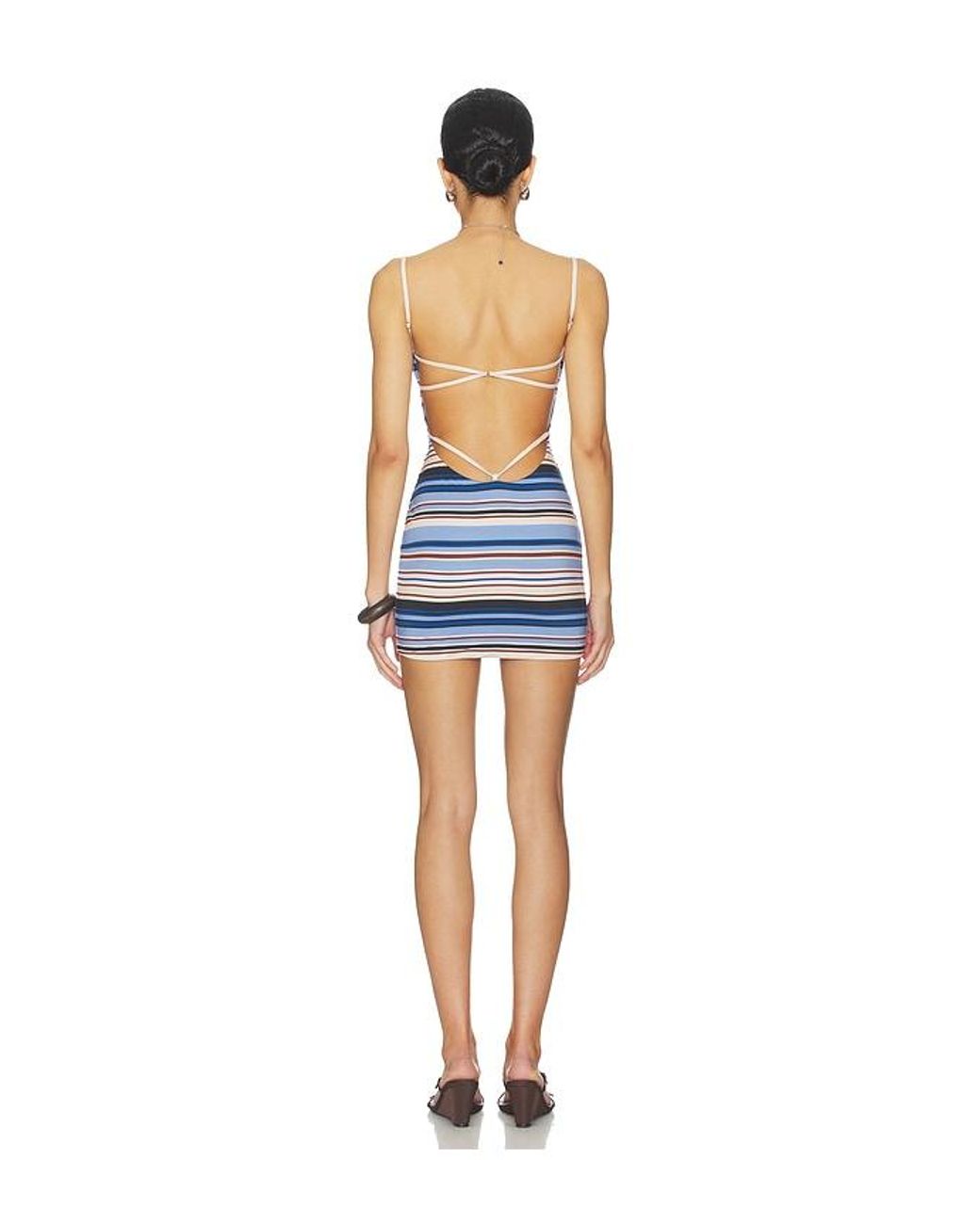 Tiger Mist Blue Minerva Mini Dress 2.0