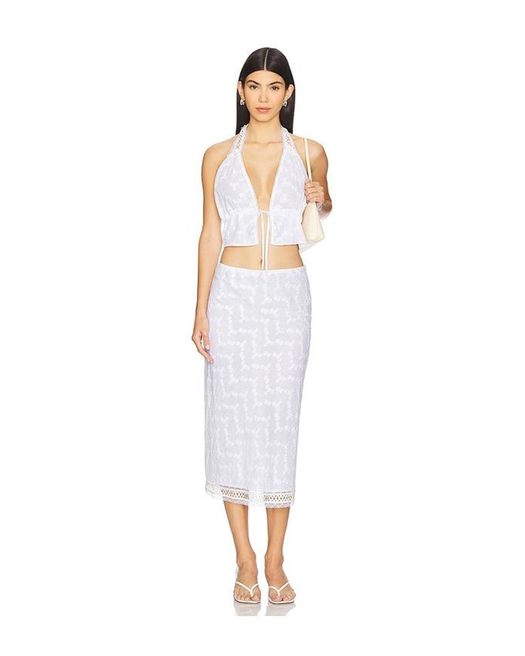 Bella Venice White Neckholder-Top Sofia