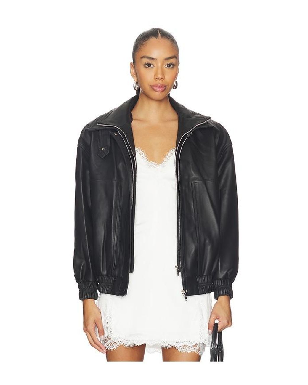AEXAE Black Lederjacke