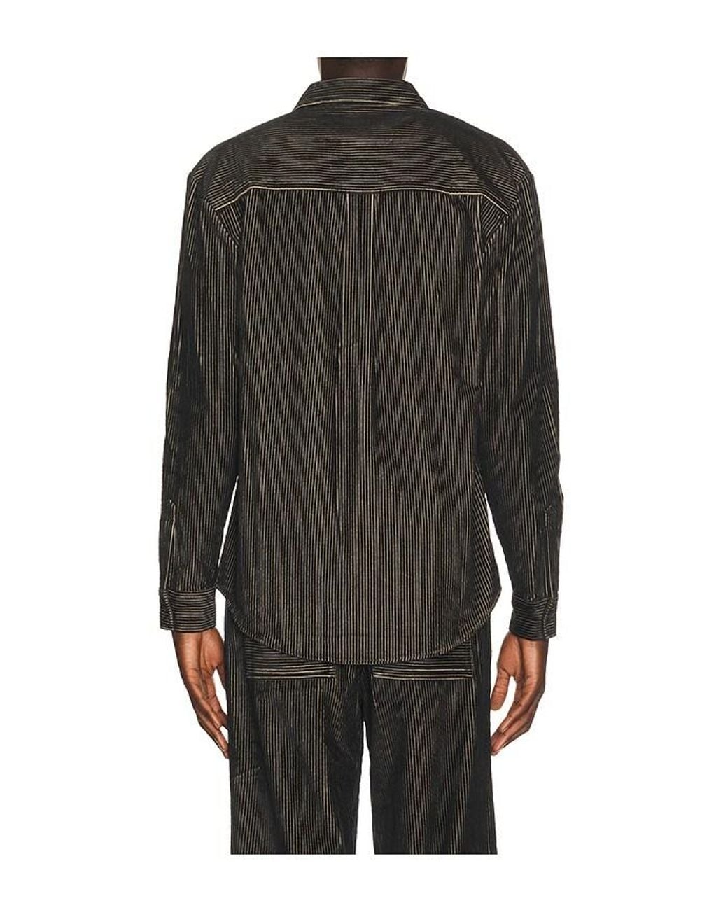 KROST Black Jordan Corduroy Shirt for men