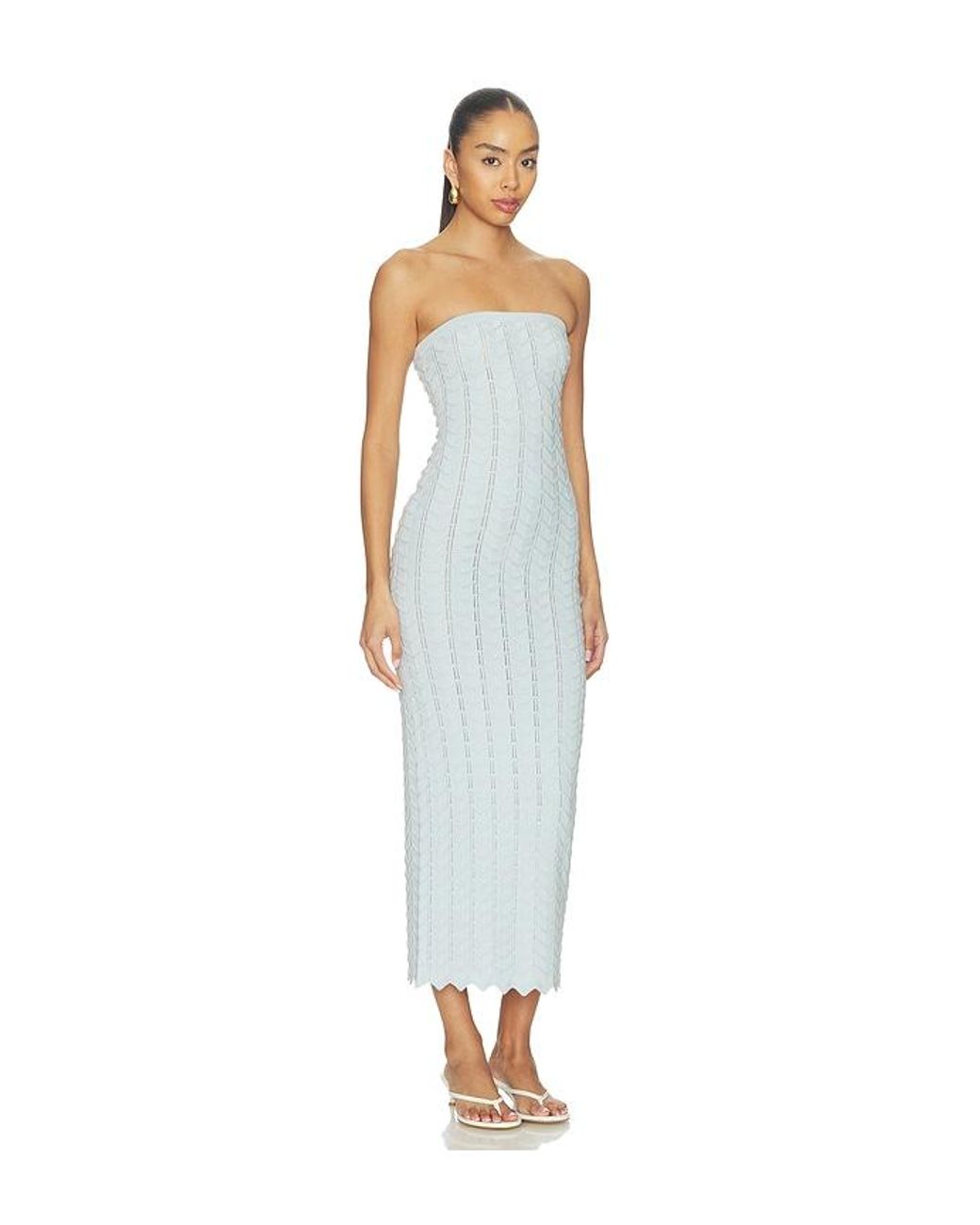 Lovers + Friends White Kimani Strapless Maxi Dress