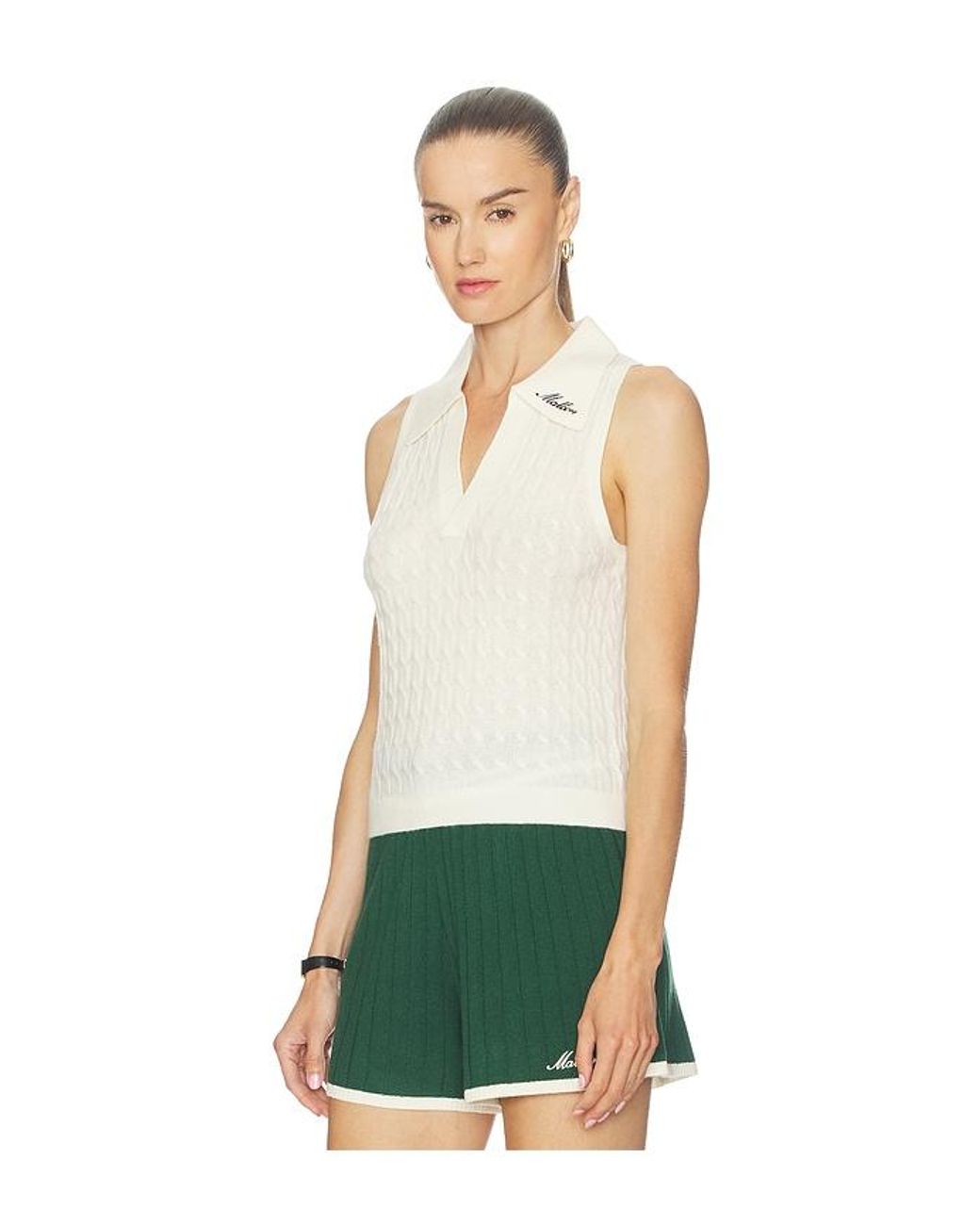 Malbon Green Freya Sweater Vest