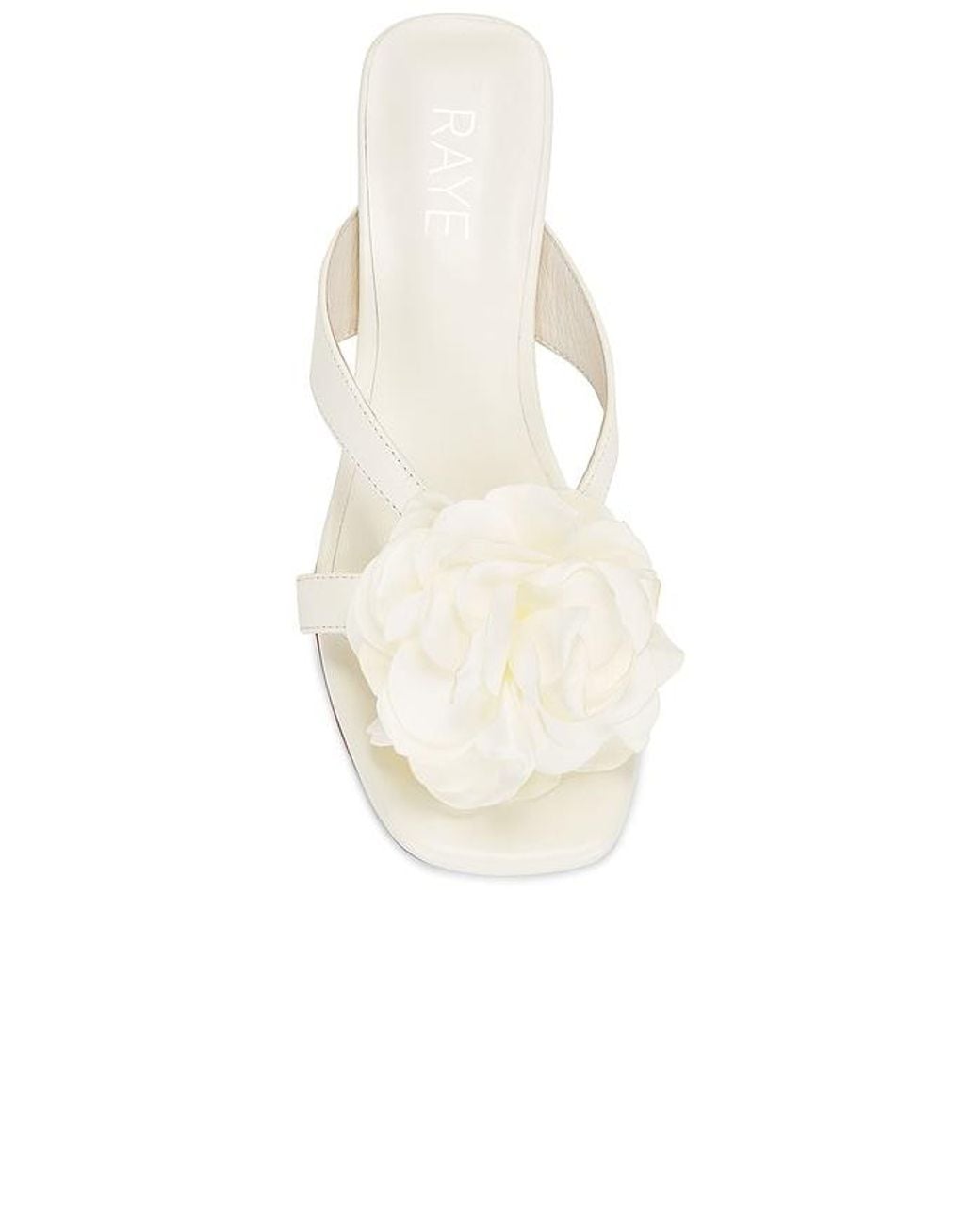 Raye White Flor Heel