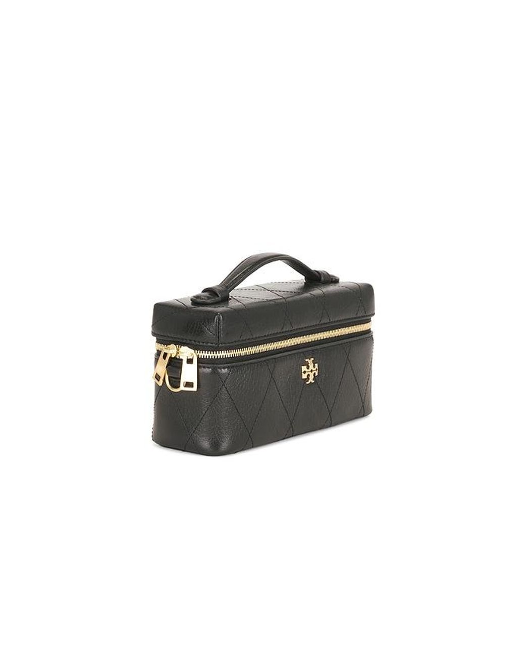 Tory Burch White Quilted East West Vanity Case