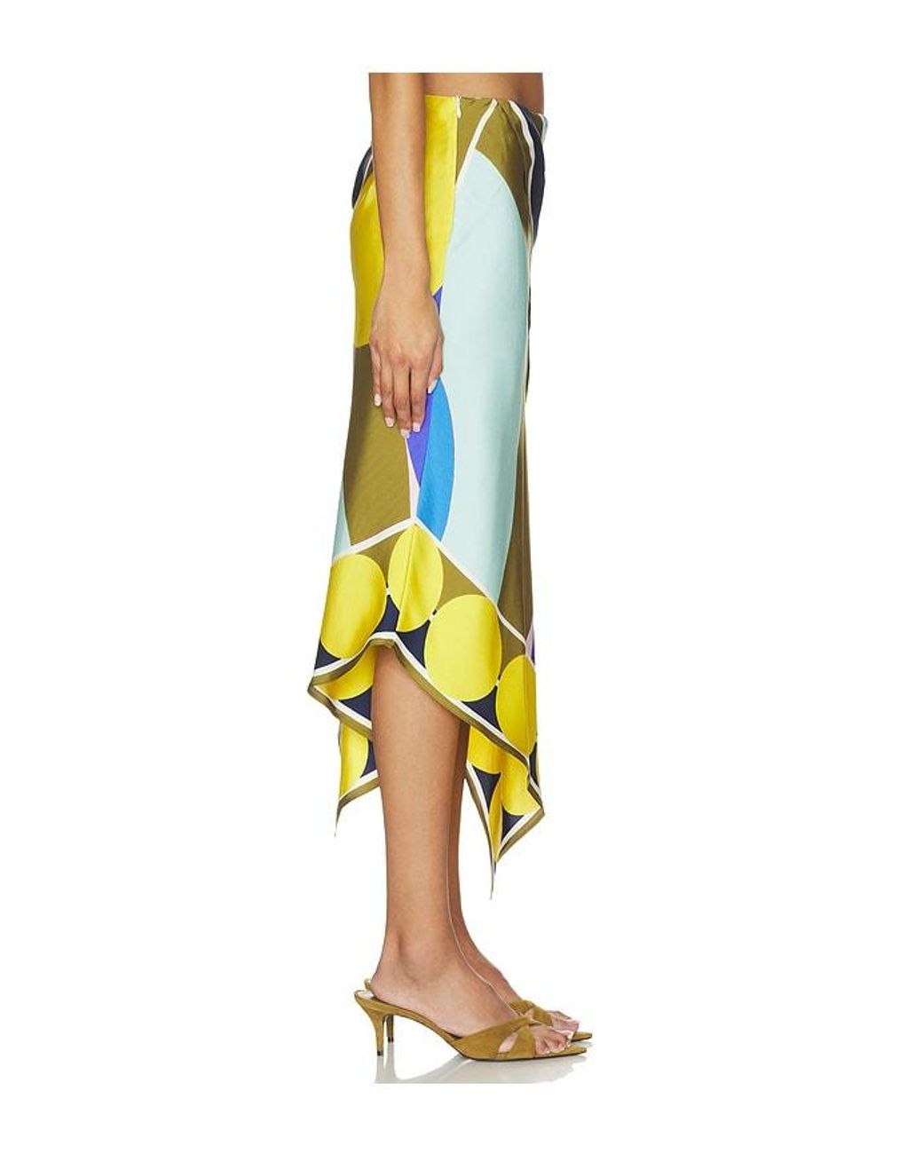 Amir Taghi Yellow Pilar Skirt