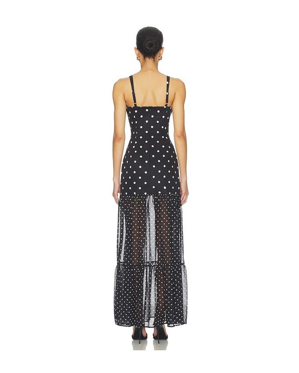 Runaway the Label Blue Tillie Sheer Bottom Maxi Dress