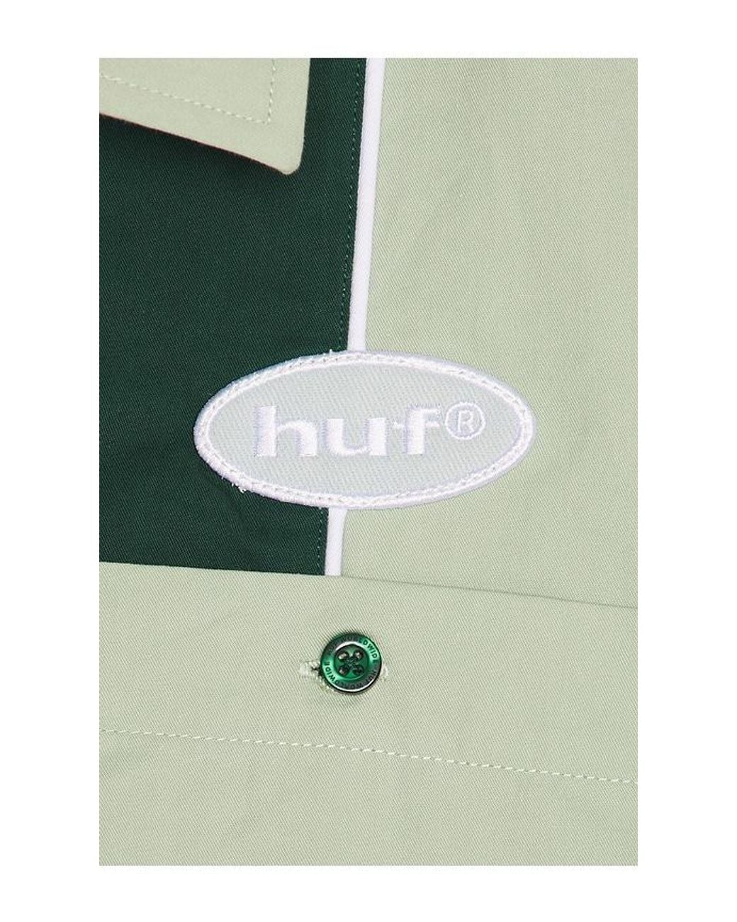 Huf Green Urethane Work Shirt for men
