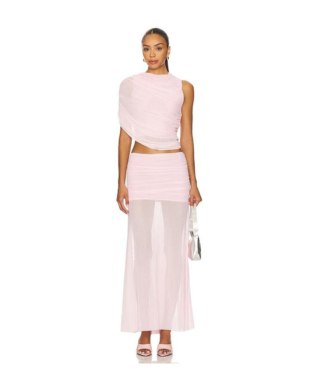 Amanda Uprichard Pink X Revolve Leo Skirt