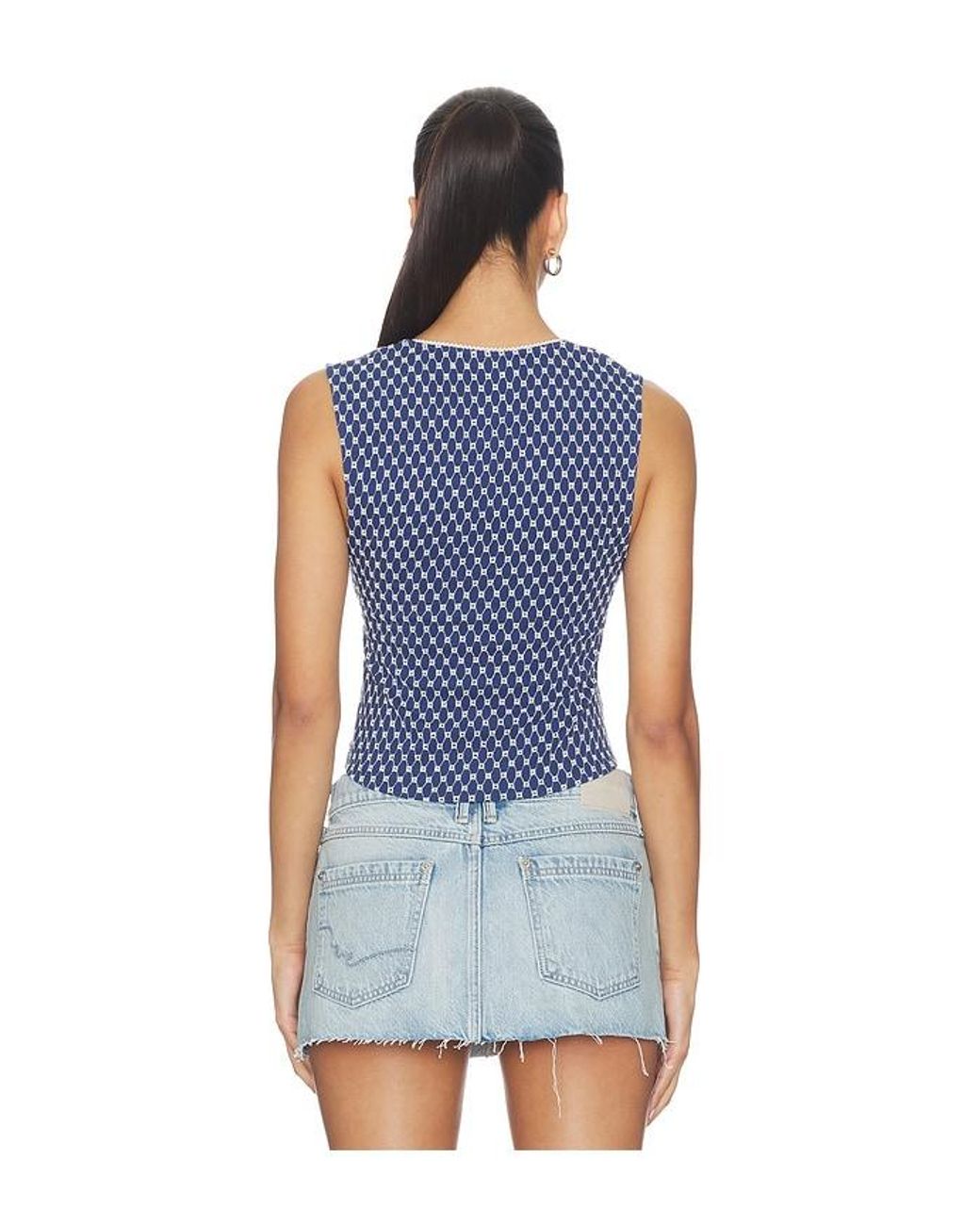 Free People Blue Good Graces Top