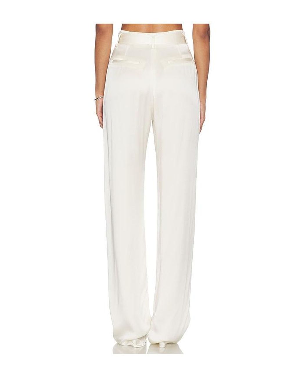 LAPOINTE White High Waisted Belted Pant