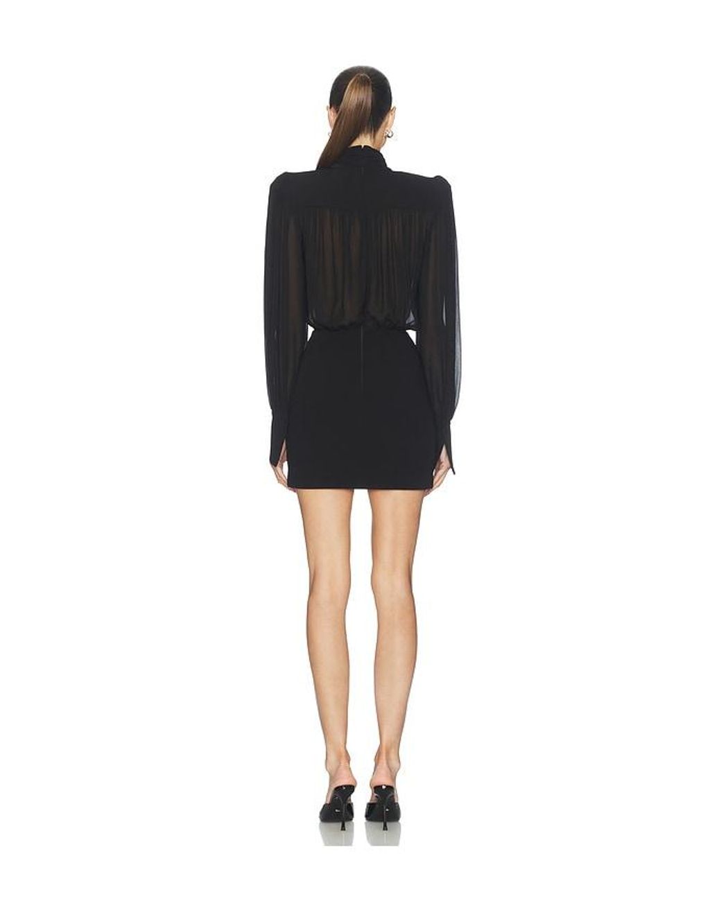 Camila Coelho Black Davinia Mini Dress