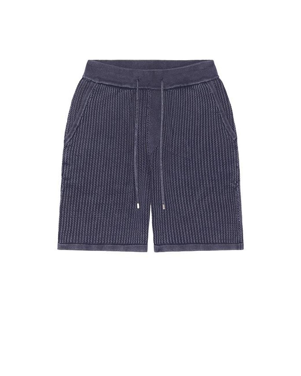Central Park West Blue Henry Snow Wash Short for men