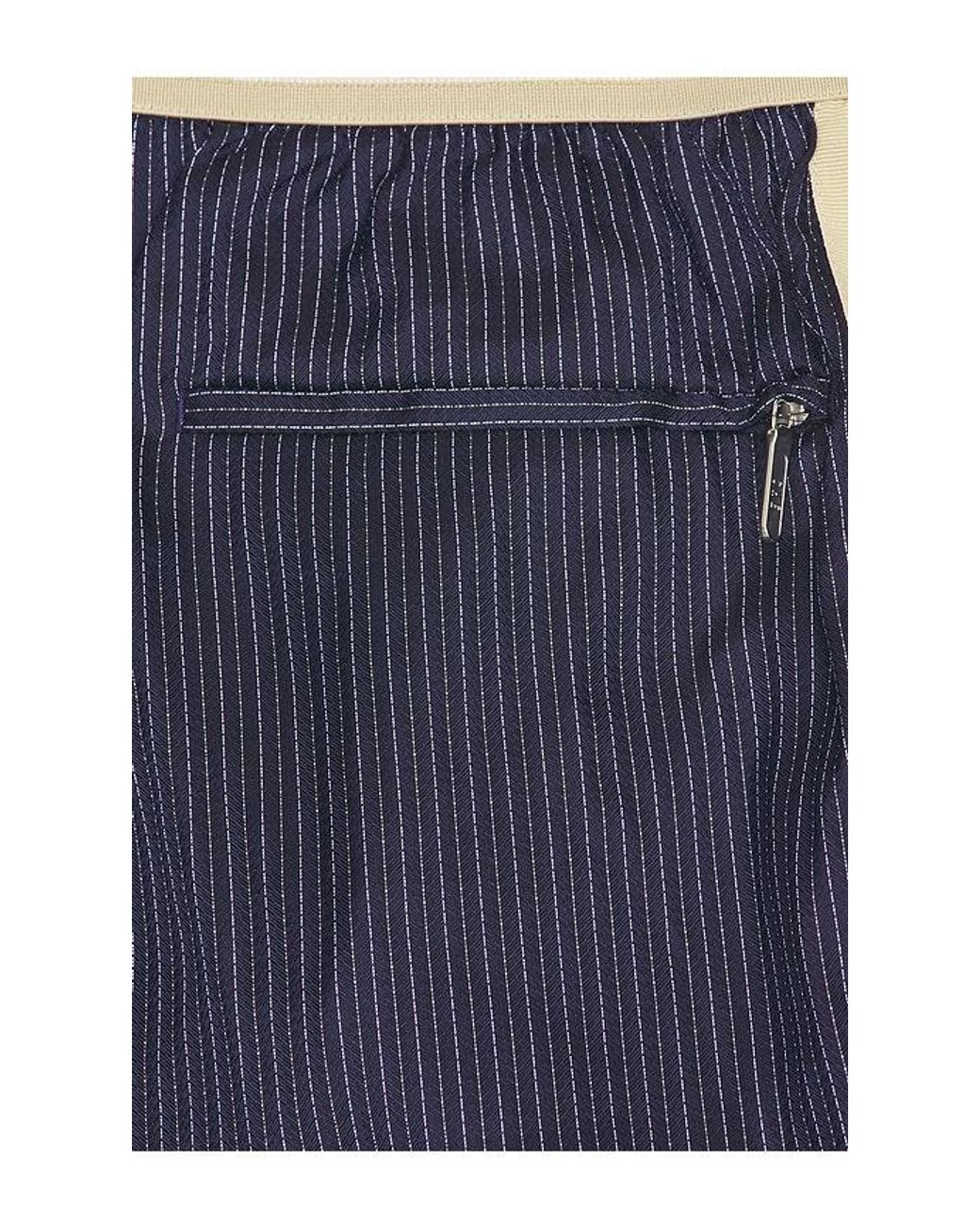 CHE Blue Pinstripe Baller Swim Short for men