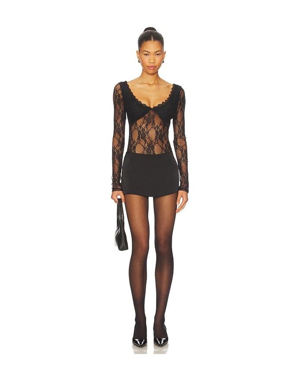 superdown Black Halcyon Bodysuit