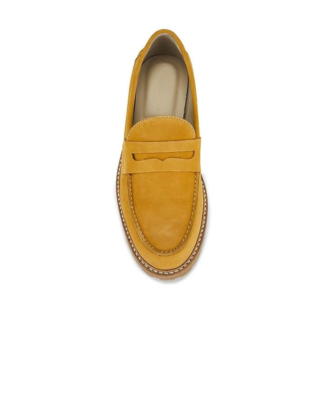 Duke & Dexter Yellow Wilde Nubuck Lug Loafer for men