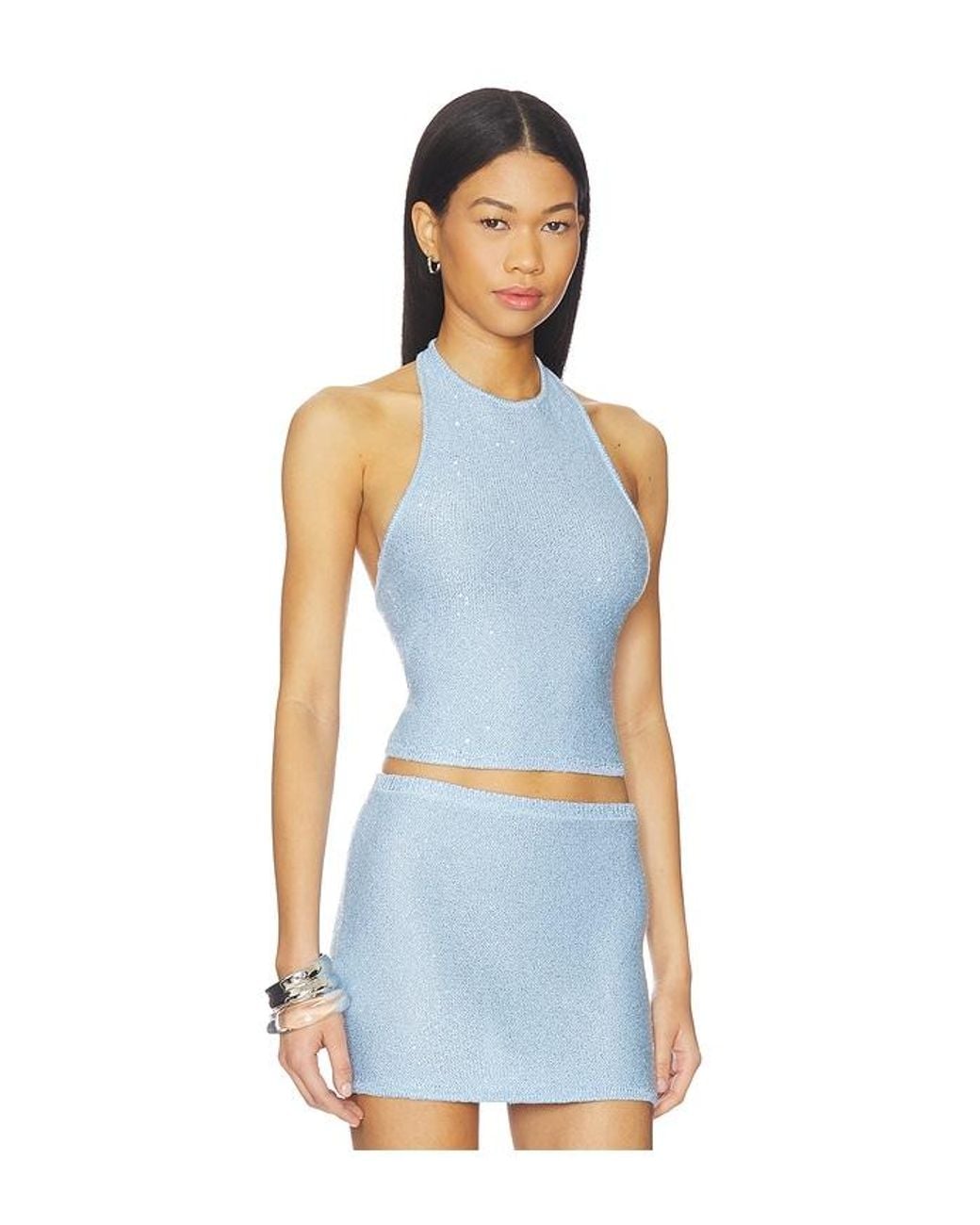Lovers + Friends Blue Dahlia Top