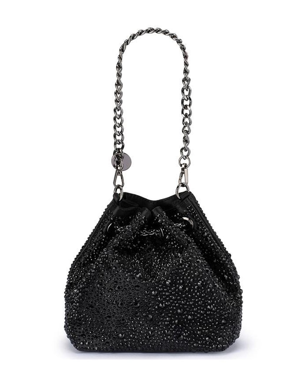 Olga Berg Black Mika Crystal Pouch
