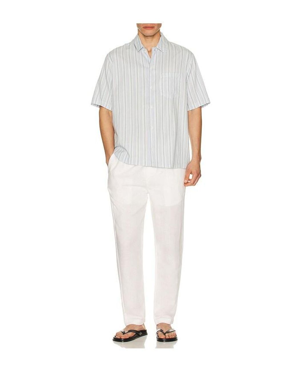 Onia White Air Linen Pull-On Pant for men