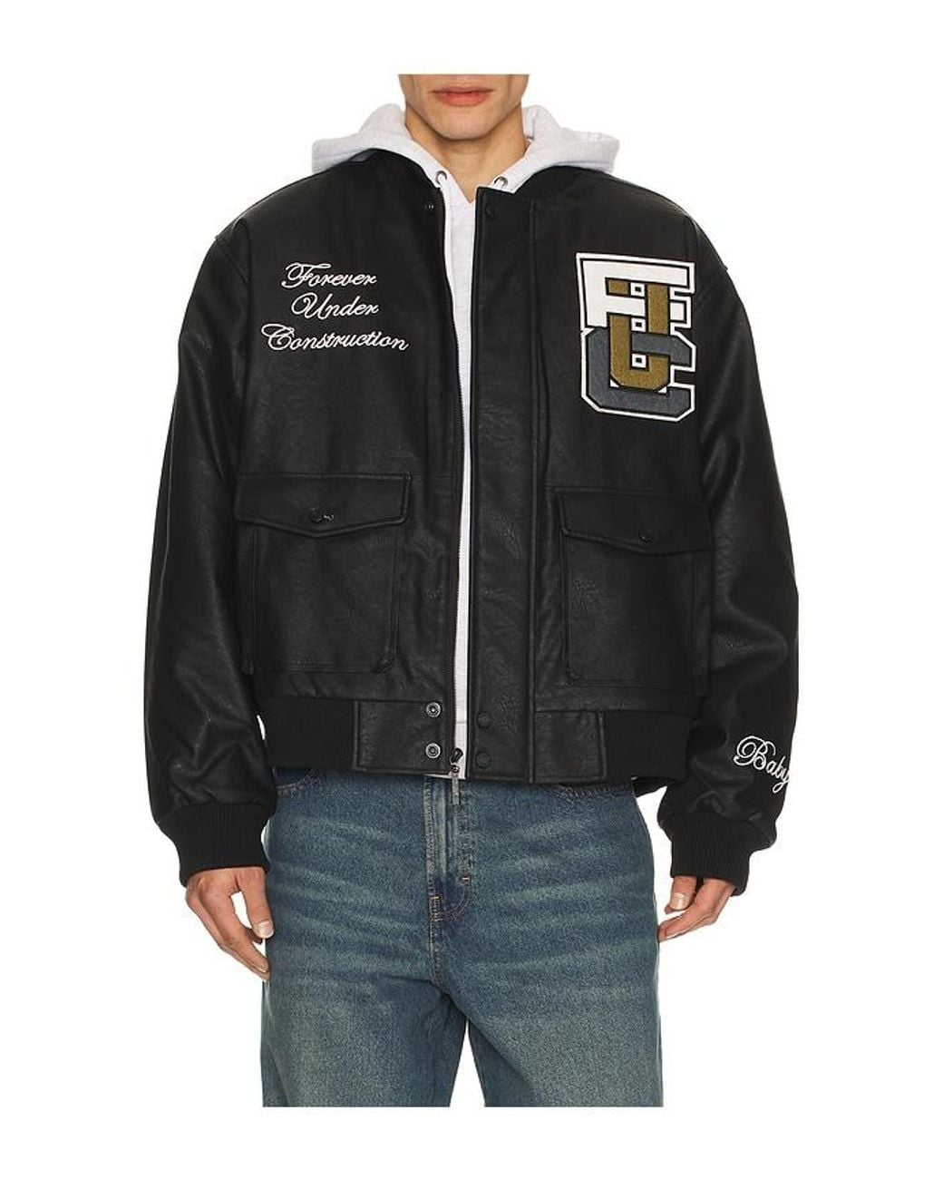Babylon Black Forever Leather Jacket for men