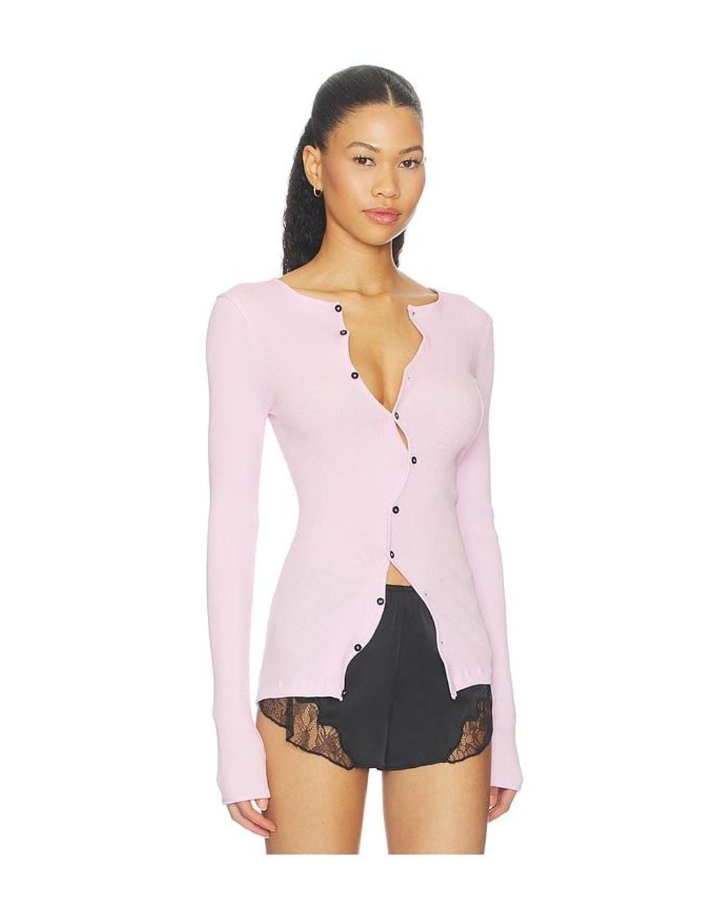 OperaSPORT White Claire Seamless Cardigan