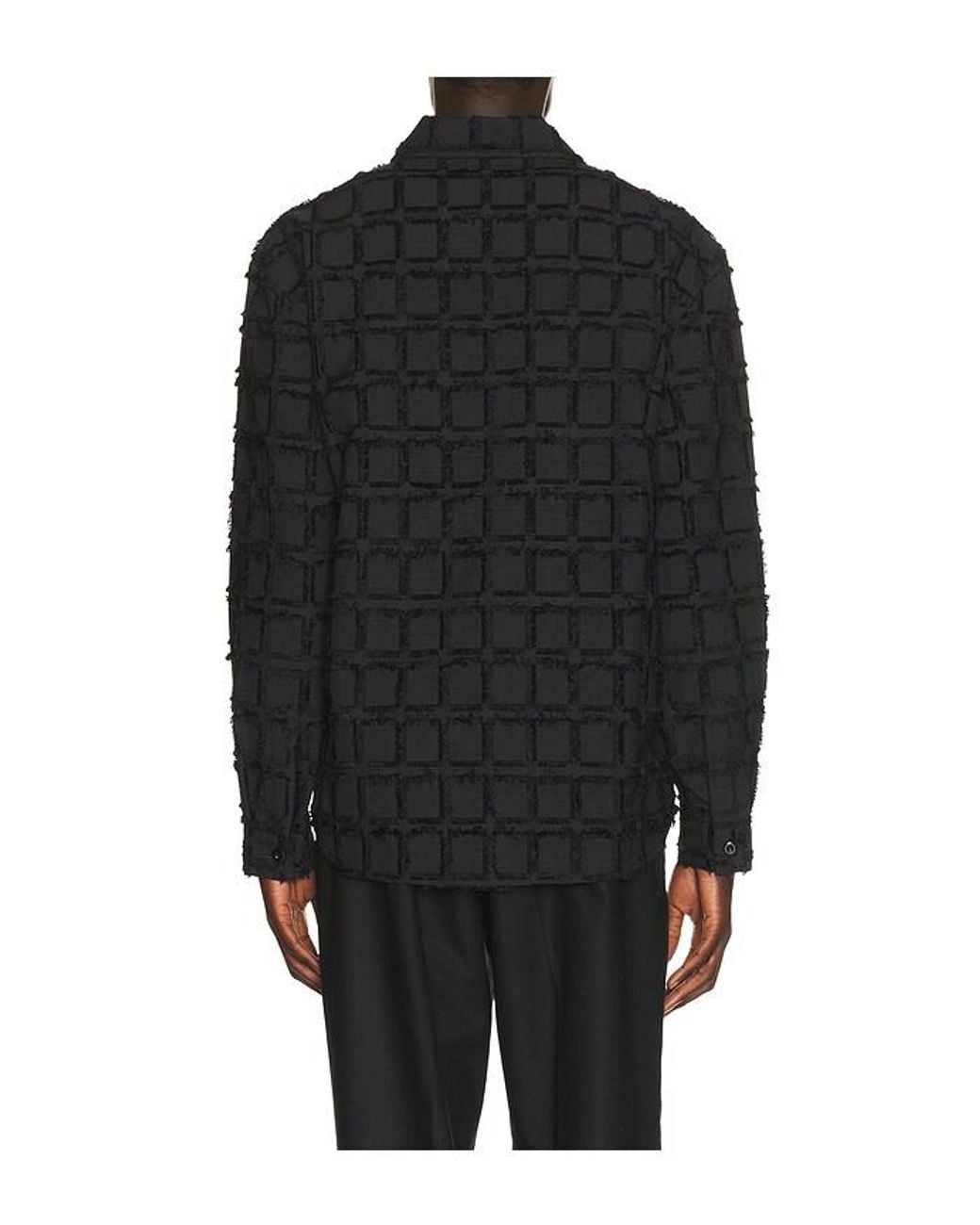 KROST Black Relaxed Pile Shirt for men