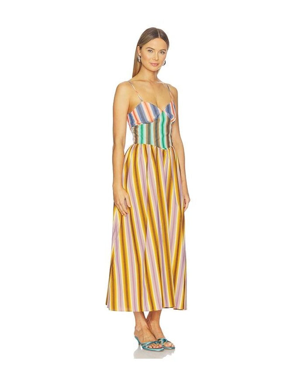 Celiab Metallic Duku Dress